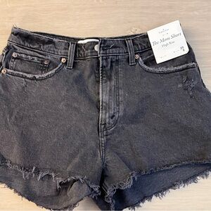 Abercrombie & Fitch High-Rise Black Jean Shorts